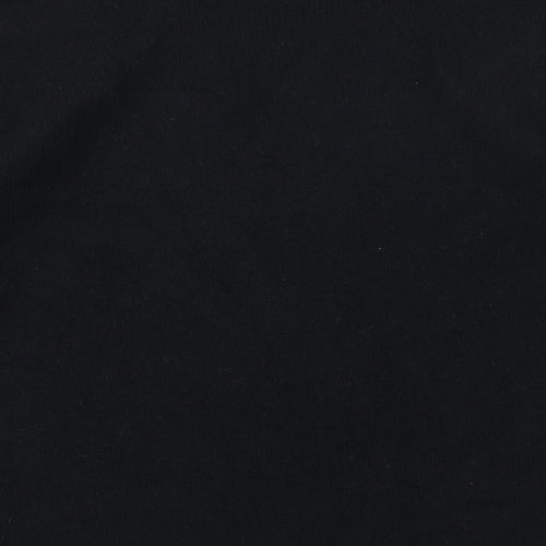 Marks and Spencer Womens Black Round Neck 100% Cotton Pullover Jumper Size 12