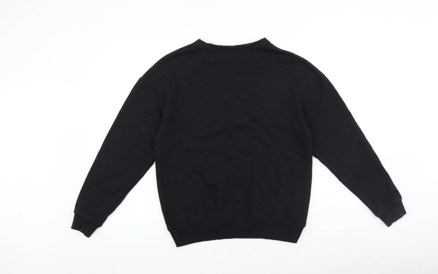 Primark Womens Black Cotton Pullover Sweatshirt Size 2XS Pullover - We're All One with the Earth