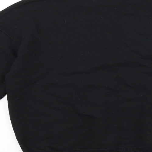 Primark Womens Black Cotton Pullover Sweatshirt Size 2XS Pullover - We're All One with the Earth