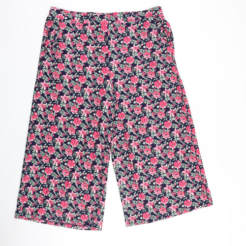 Bodyprints Womens Multicoloured Floral Cotton Trousers Size L L21 in Regular