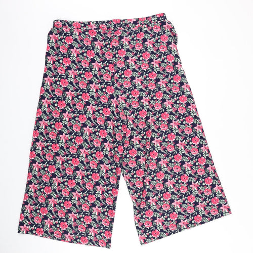 Bodyprints Womens Multicoloured Floral Cotton Trousers Size L L21 in Regular