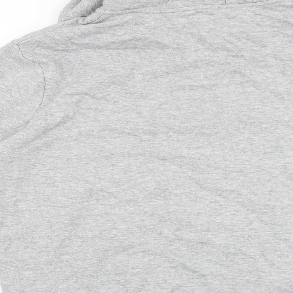 TU Mens Grey Cotton Full Zip Hoodie Size L
