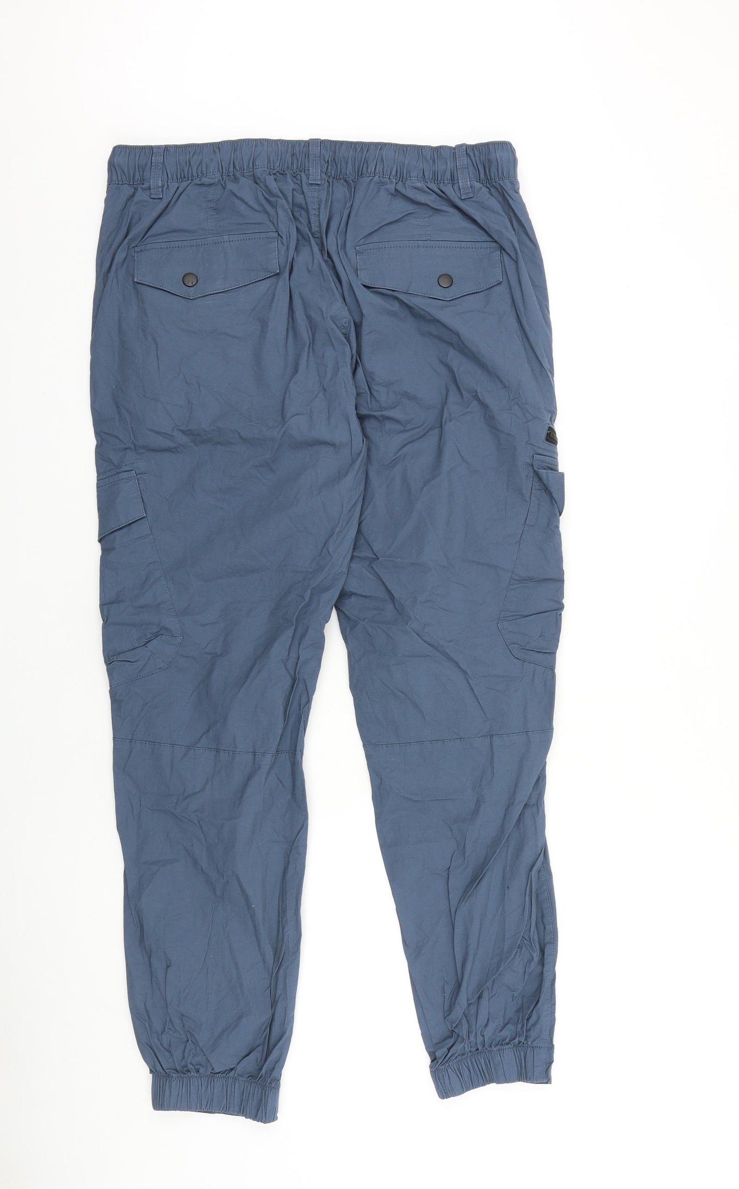 NEXT Mens Blue Polyester Windbreaker Trousers Size 34 in L29 in Regular Zip