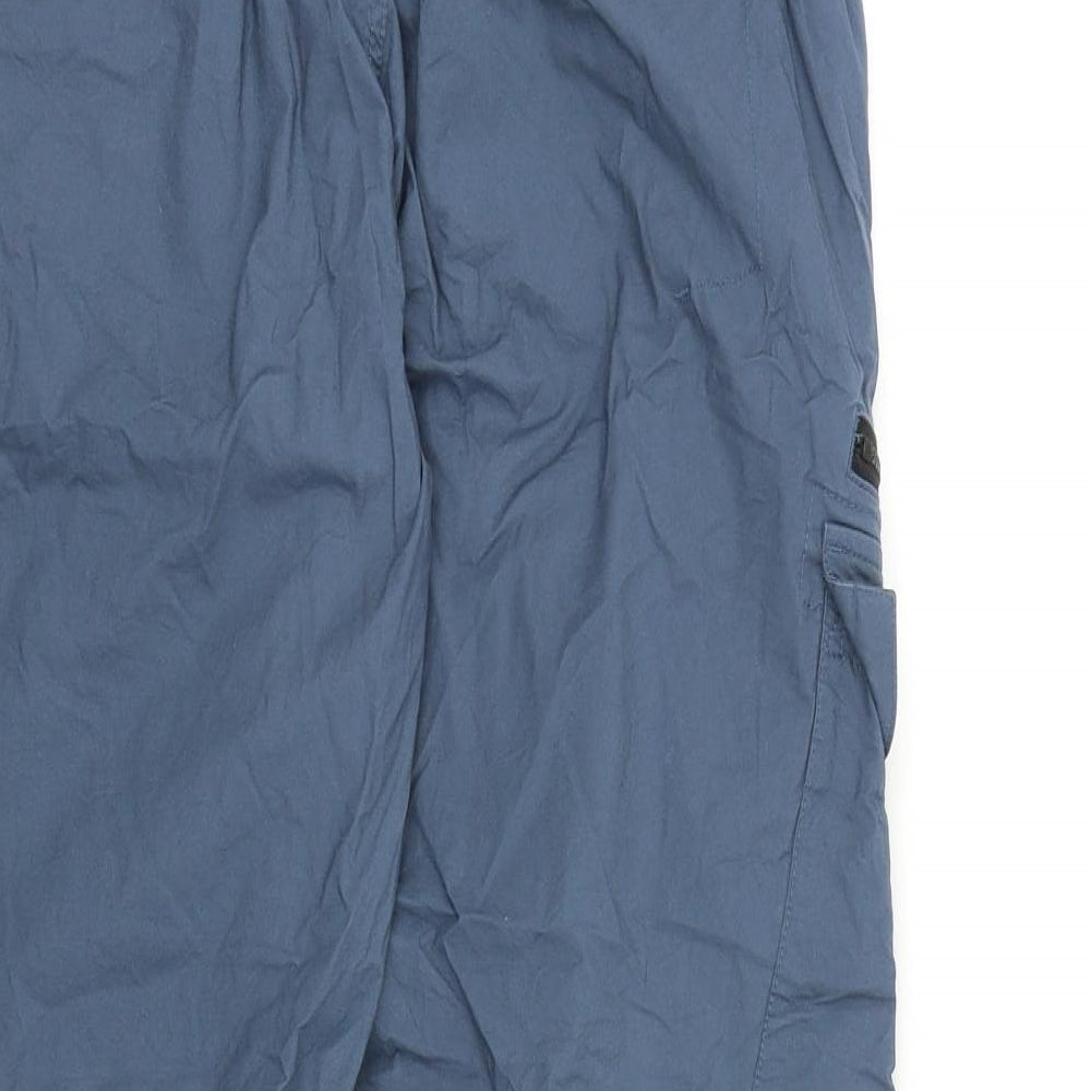 NEXT Mens Blue Polyester Windbreaker Trousers Size 34 in L29 in Regular Zip