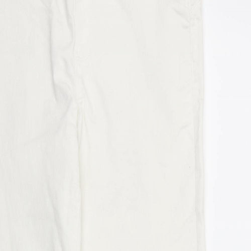 Denim & Co. Womens White Cotton Jegging Jeans Size 12 L28 in Regular