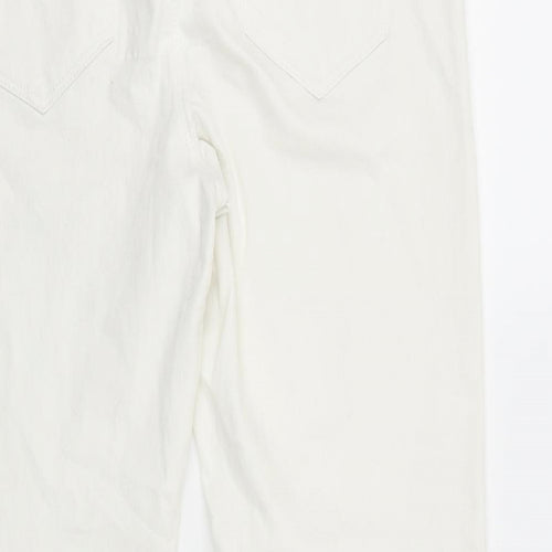 Denim & Co. Womens White Cotton Jegging Jeans Size 12 L28 in Regular
