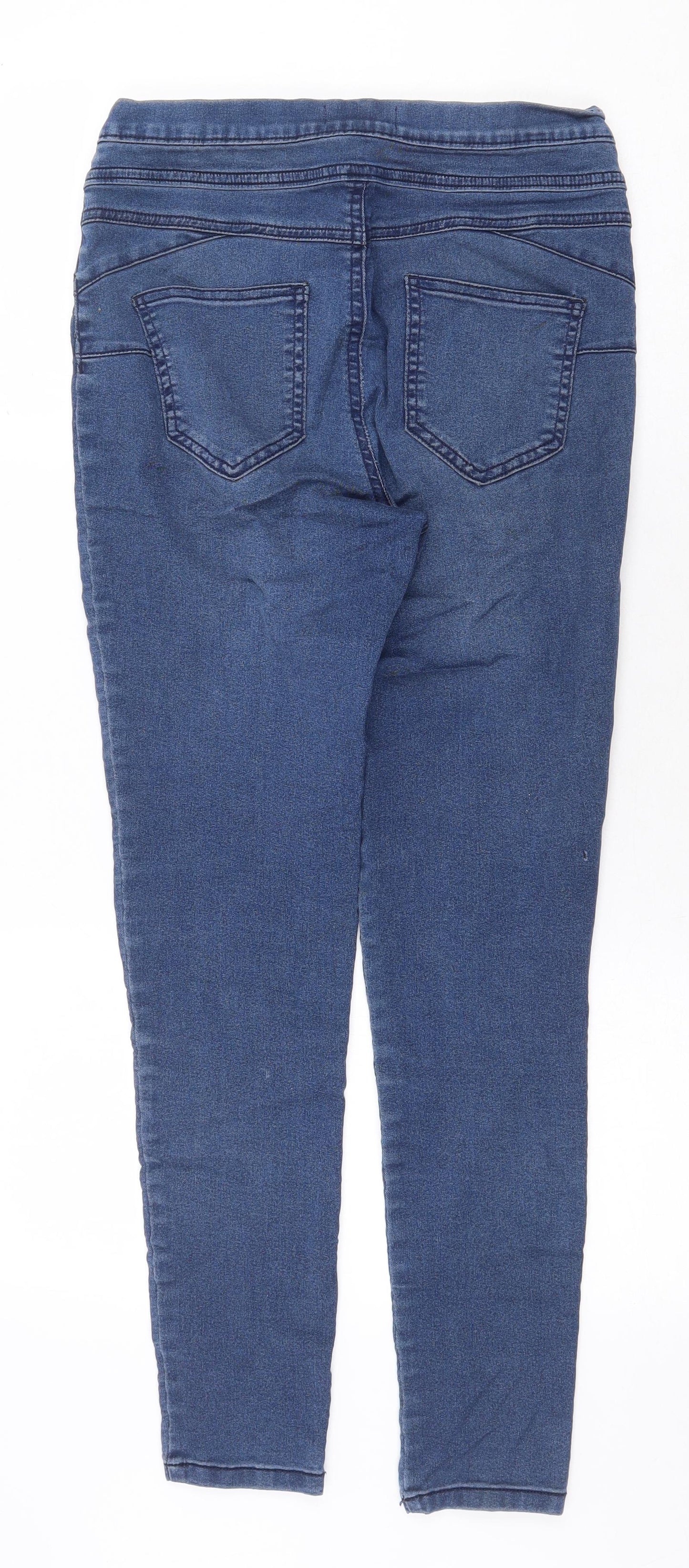 F&F Womens Blue Cotton Jegging Jeans Size 12 Regular
