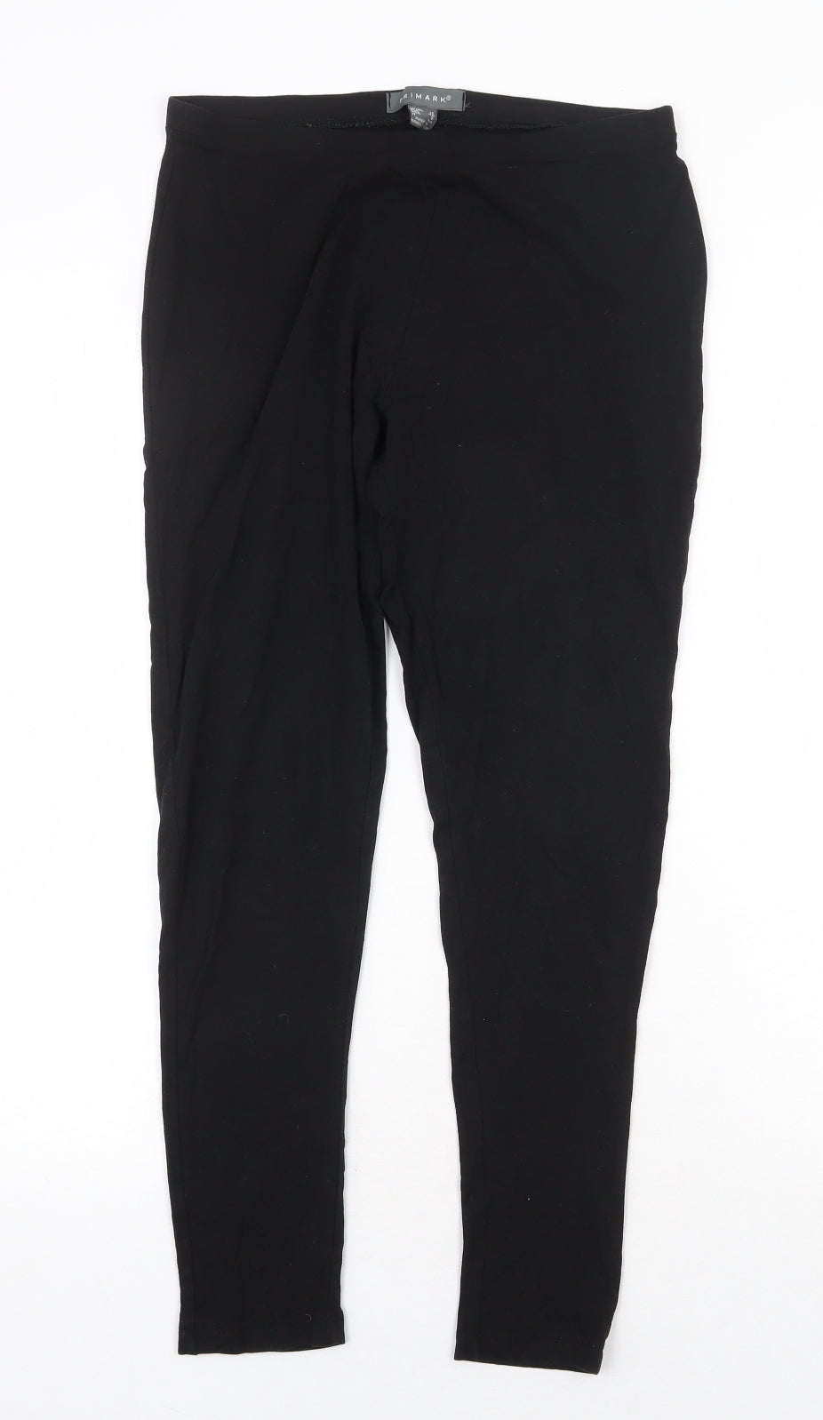 Primark Womens Black Cotton Jogger Leggings Size 12