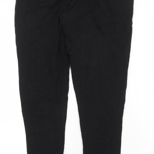 Primark Womens Black Cotton Jogger Leggings Size 12