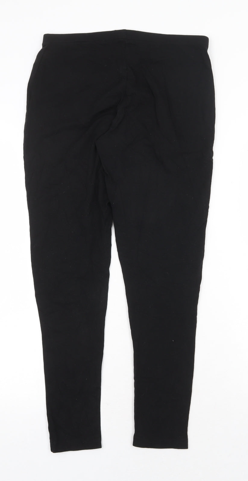 Primark Womens Black Cotton Jogger Leggings Size 12
