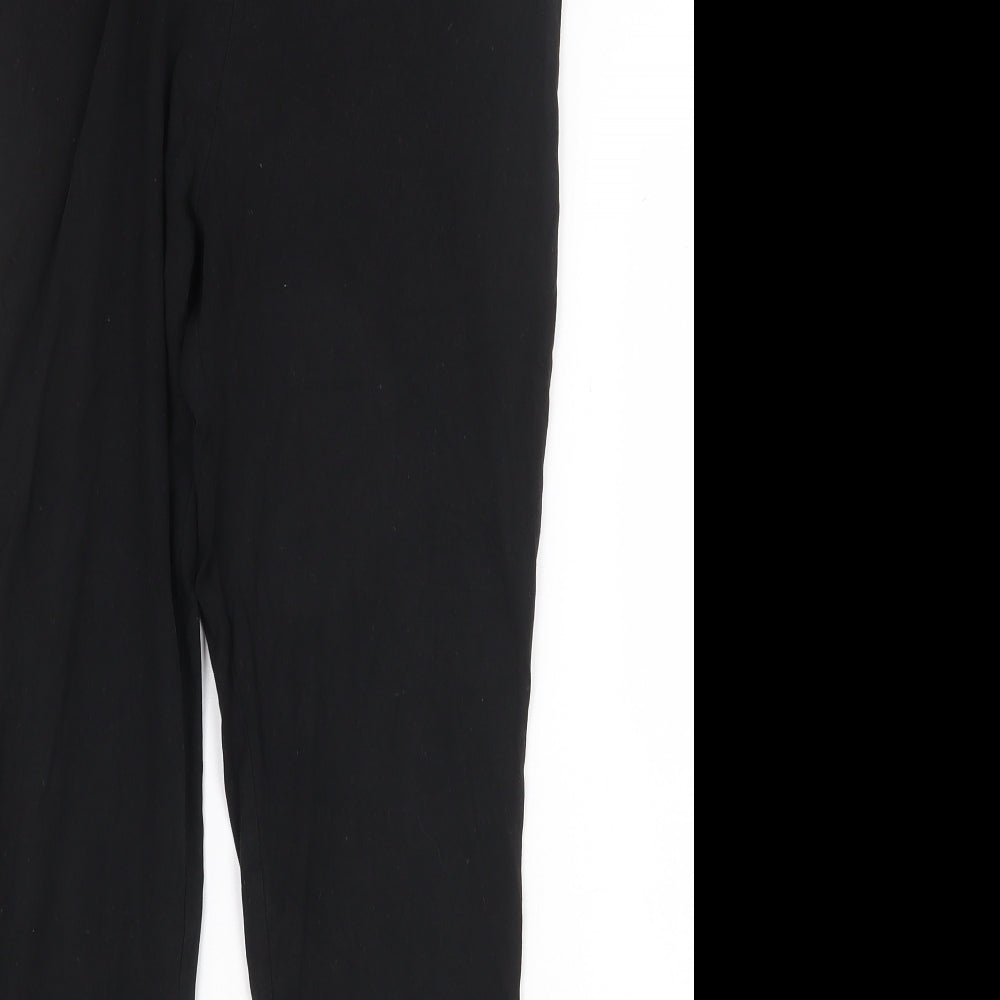 Primark Womens Black Cotton Jogger Leggings Size 12