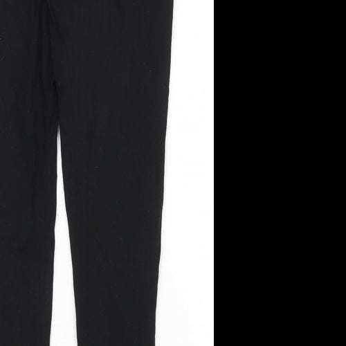 Primark Womens Black Cotton Jogger Leggings Size 12