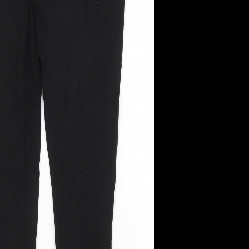 Primark Womens Black Cotton Jogger Leggings Size 12