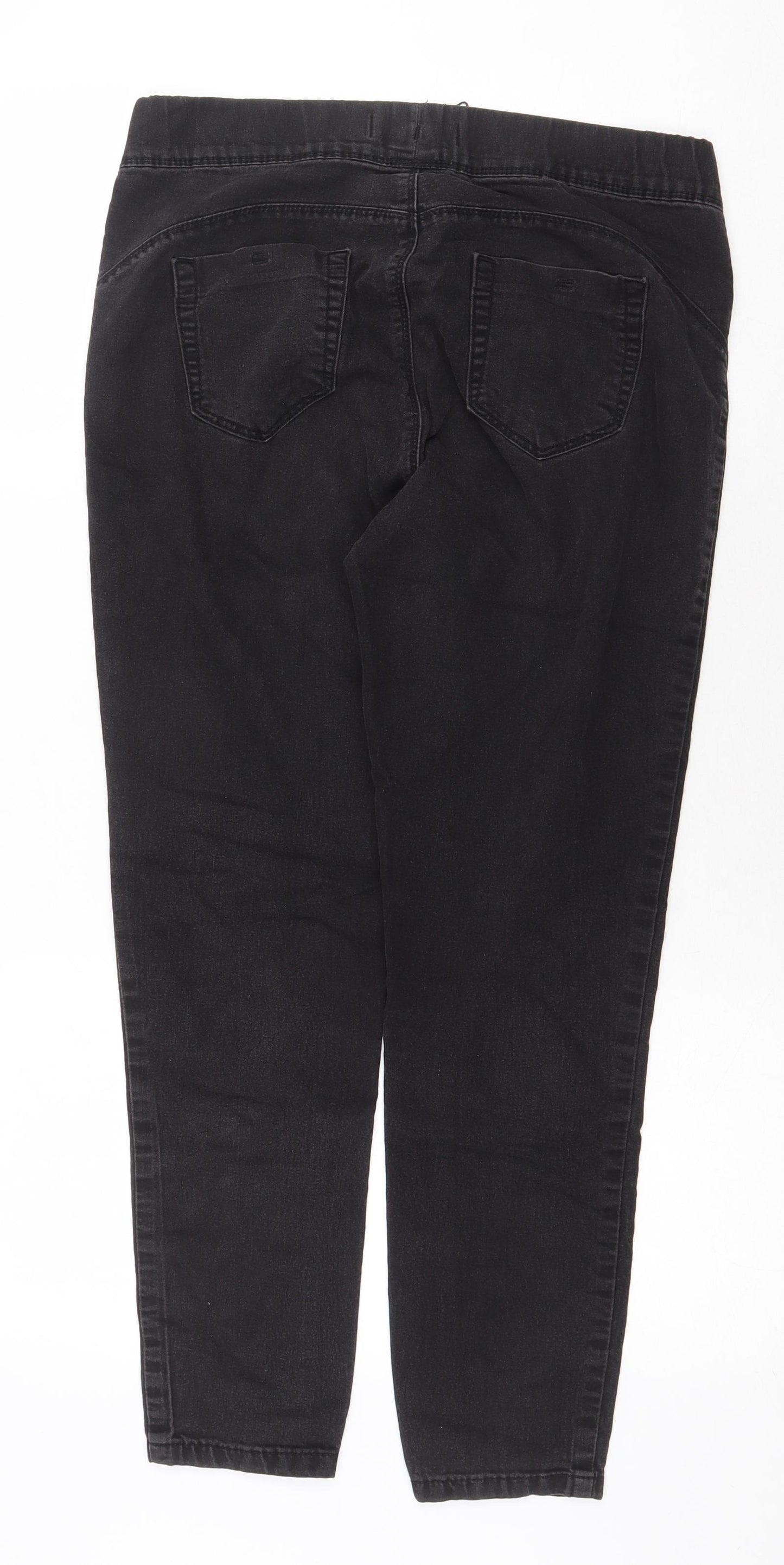 Denim & Co. Womens Grey Cotton Jegging Jeans Size 14 Regular