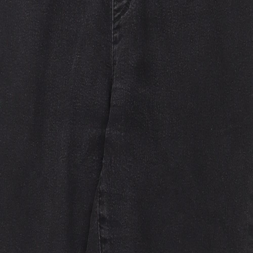 Denim & Co. Womens Grey Cotton Jegging Jeans Size 14 Regular