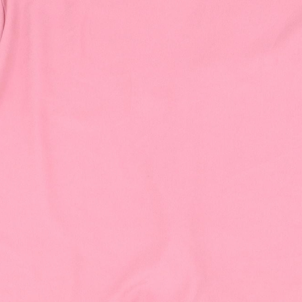 Eastex Womens Pink Polyester Basic Blouse Size 16 V-Neck