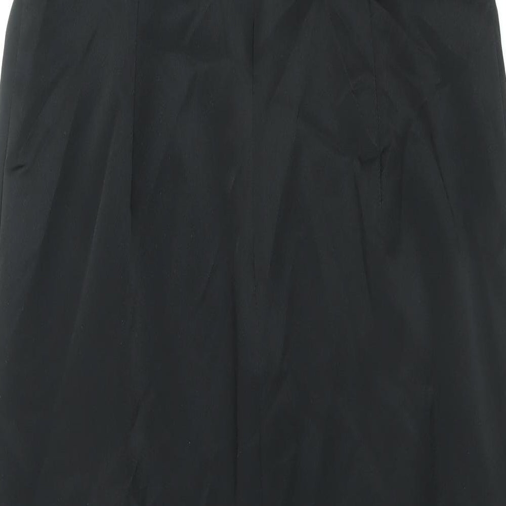 NEXT Womens Black Acetate Pencil Dress Size 14 Off the Shoulder Zip