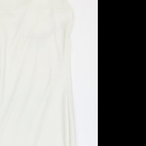 Misguided Womens Ivory Polyester Bodycon Size 6 Halter Pullover
