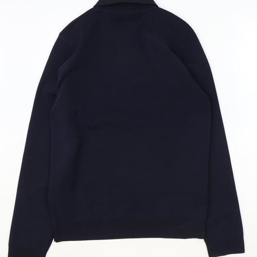 River Island Mens Blue Polyester Pullover Sweatshirt Size S