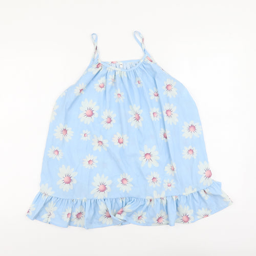 SheIn Womens Blue Floral Polyester Camisole Tank Size M Scoop Neck