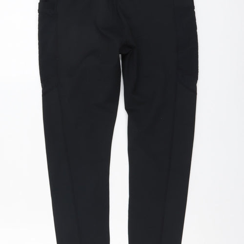 Fabletics Womens Black Nylon Compression Leggings Size M L26 in Regular