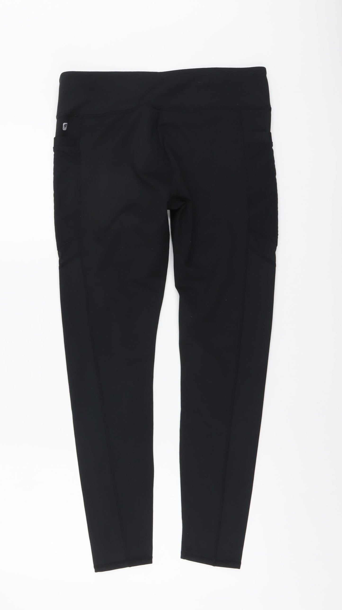 Fabletics Womens Black Nylon Compression Leggings Size M L26 in Regular