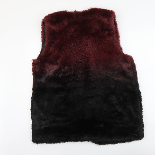 TU Womens Black Gilet Jacket Size 18 Hook & Eye - Ombré