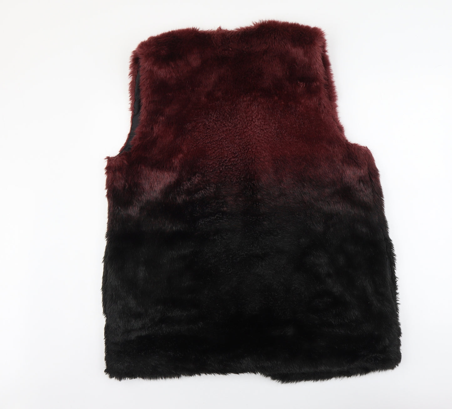 TU Womens Black Gilet Jacket Size 18 Hook & Eye - Ombré