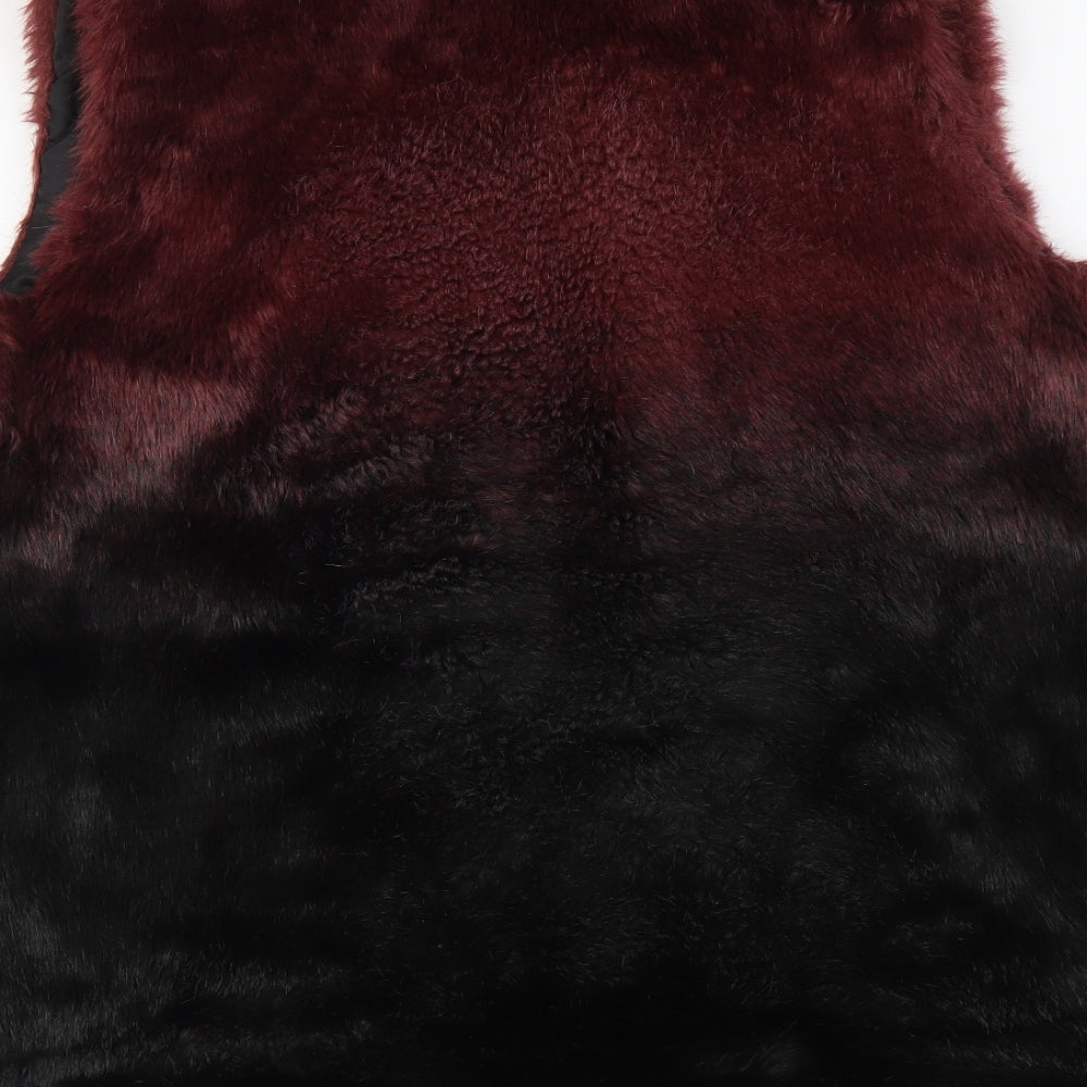 TU Womens Black Gilet Jacket Size 18 Hook & Eye - Ombré