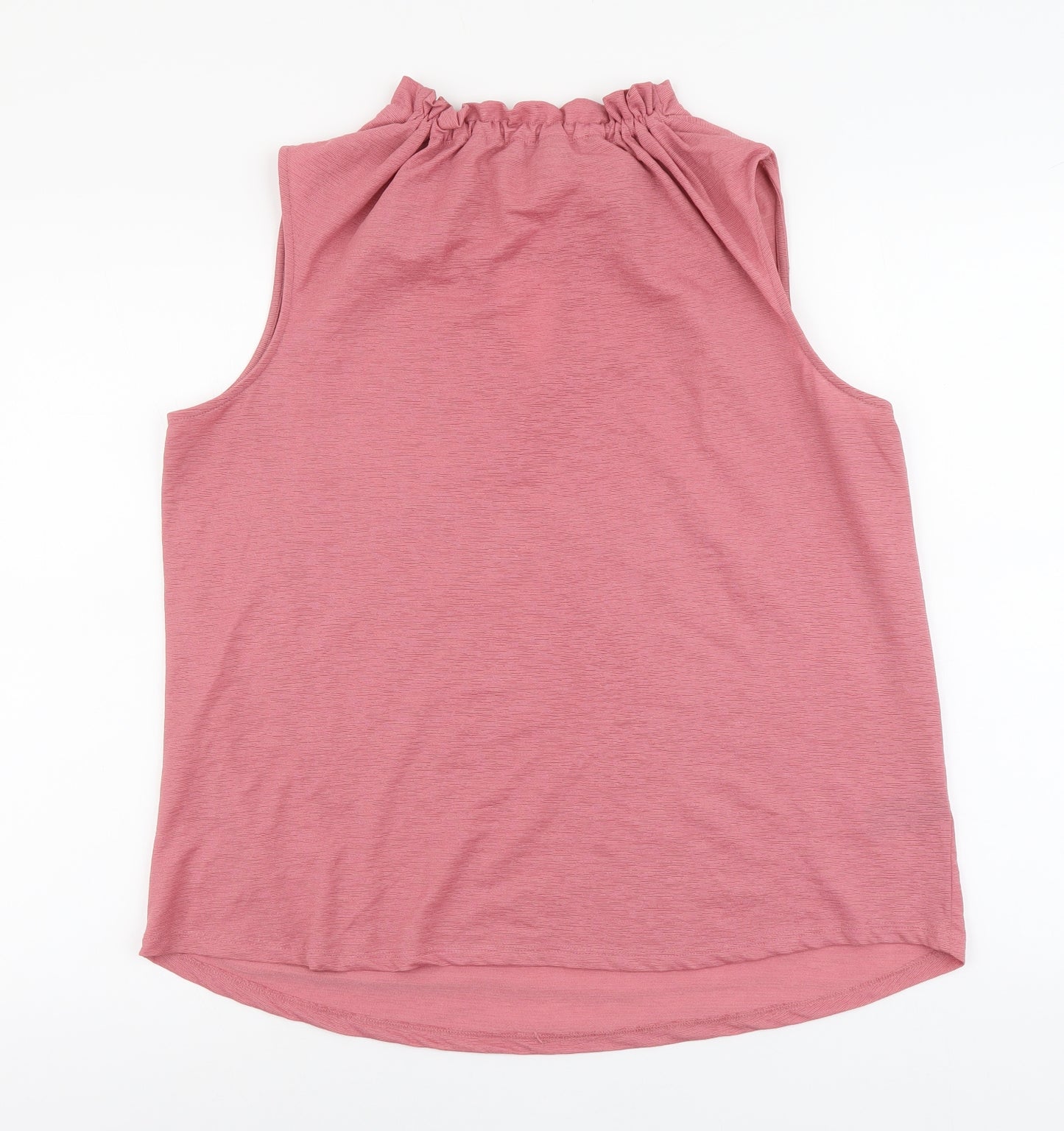 NEXT Womens Pink Polyester Basic Blouse Size 16 V-Neck