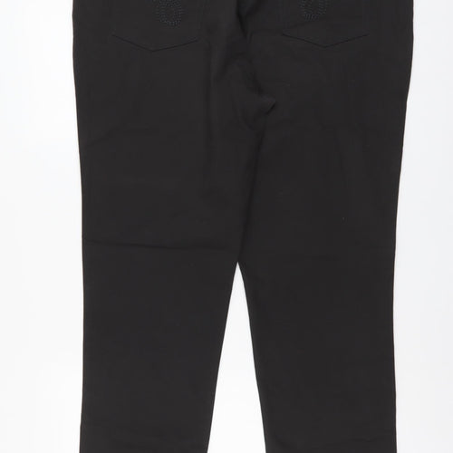 Punt Roma Womens Brown Cotton Dress Pants Trousers Size 20 L30 in Regular Button