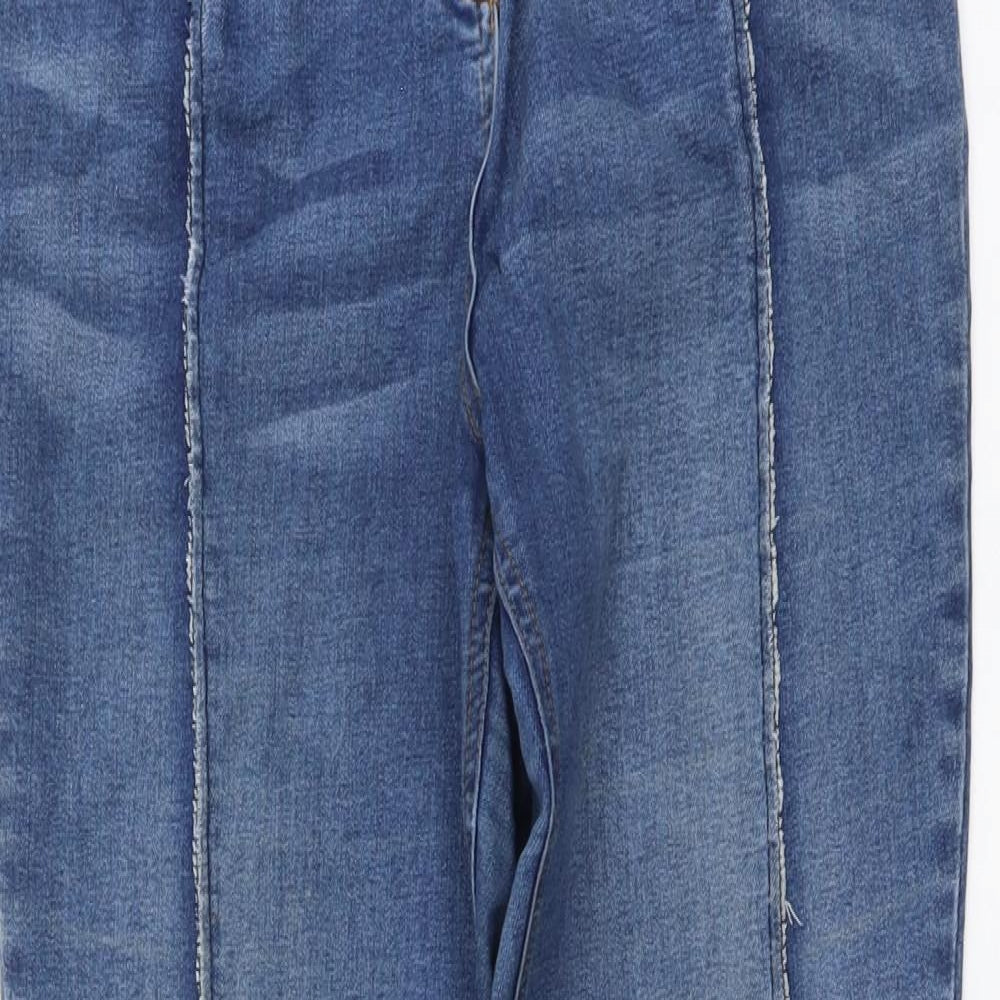 /Denim Womens Blue Cotton Skinny Jeans Size 12 L27 in Button