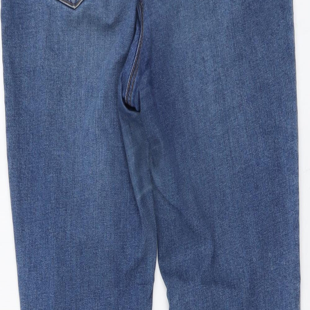 /Denim Womens Blue Cotton Skinny Jeans Size 12 L27 in Button