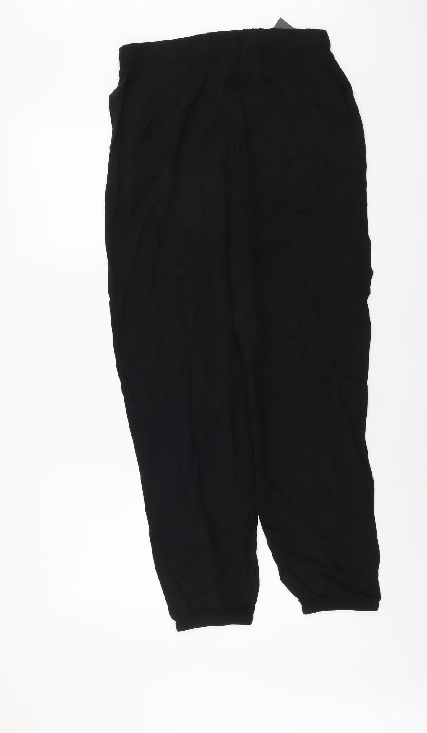 Atmosphere Womens Black Viscose Jogger Trousers Size 12 L29 in Regular