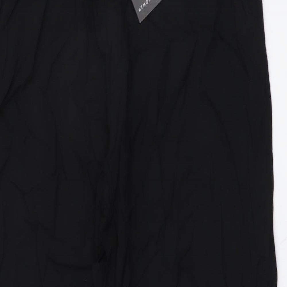 Atmosphere Womens Black Viscose Jogger Trousers Size 12 L29 in Regular