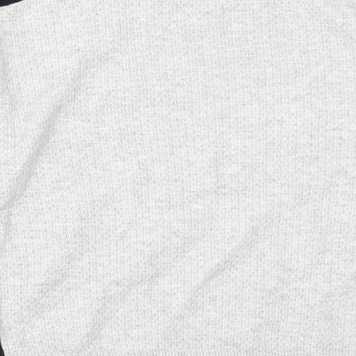 Marks and Spencer Womens Grey Round Neck Viscose Pullover Jumper Size M - Colour Block