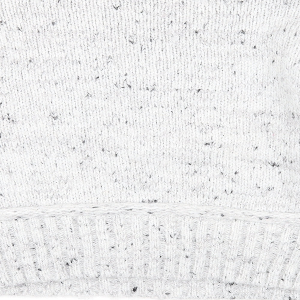 Primark Womens Grey Mock Neck Polyester Pullover Jumper Size 14