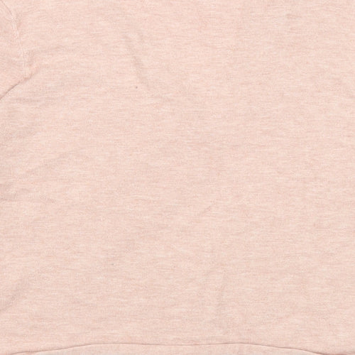 VERO MODA Womens Pink V-Neck Viscose Cardigan Jumper Size M