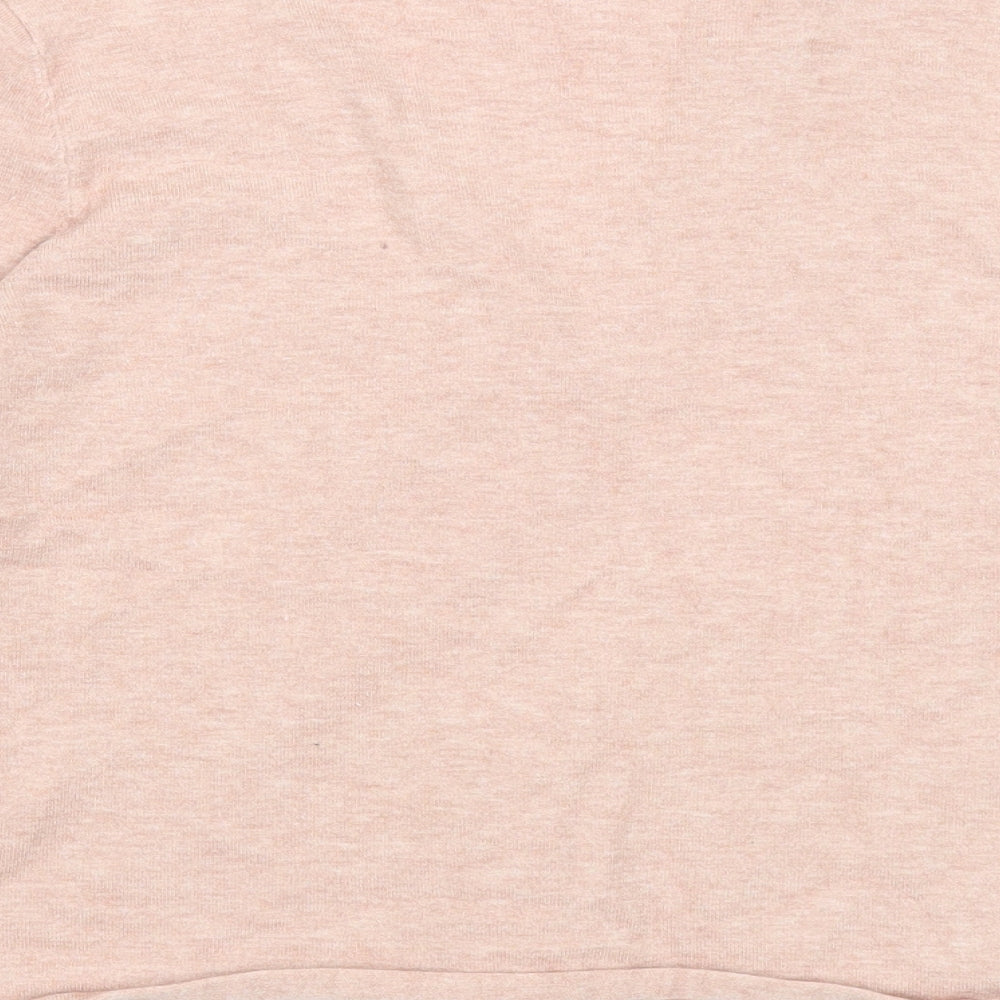 VERO MODA Womens Pink V-Neck Viscose Cardigan Jumper Size M