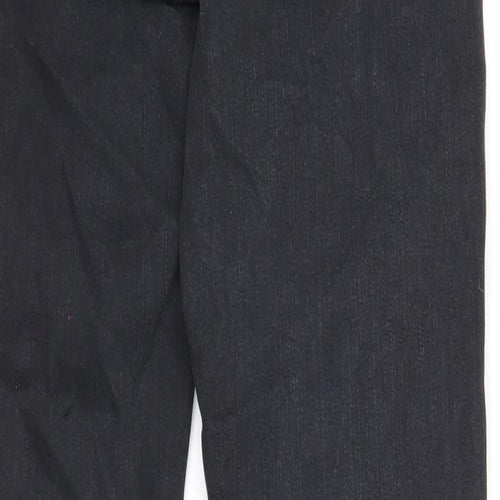 Topshop Womens Black Cotton Skinny Jeans Size 28 in Regular Zip