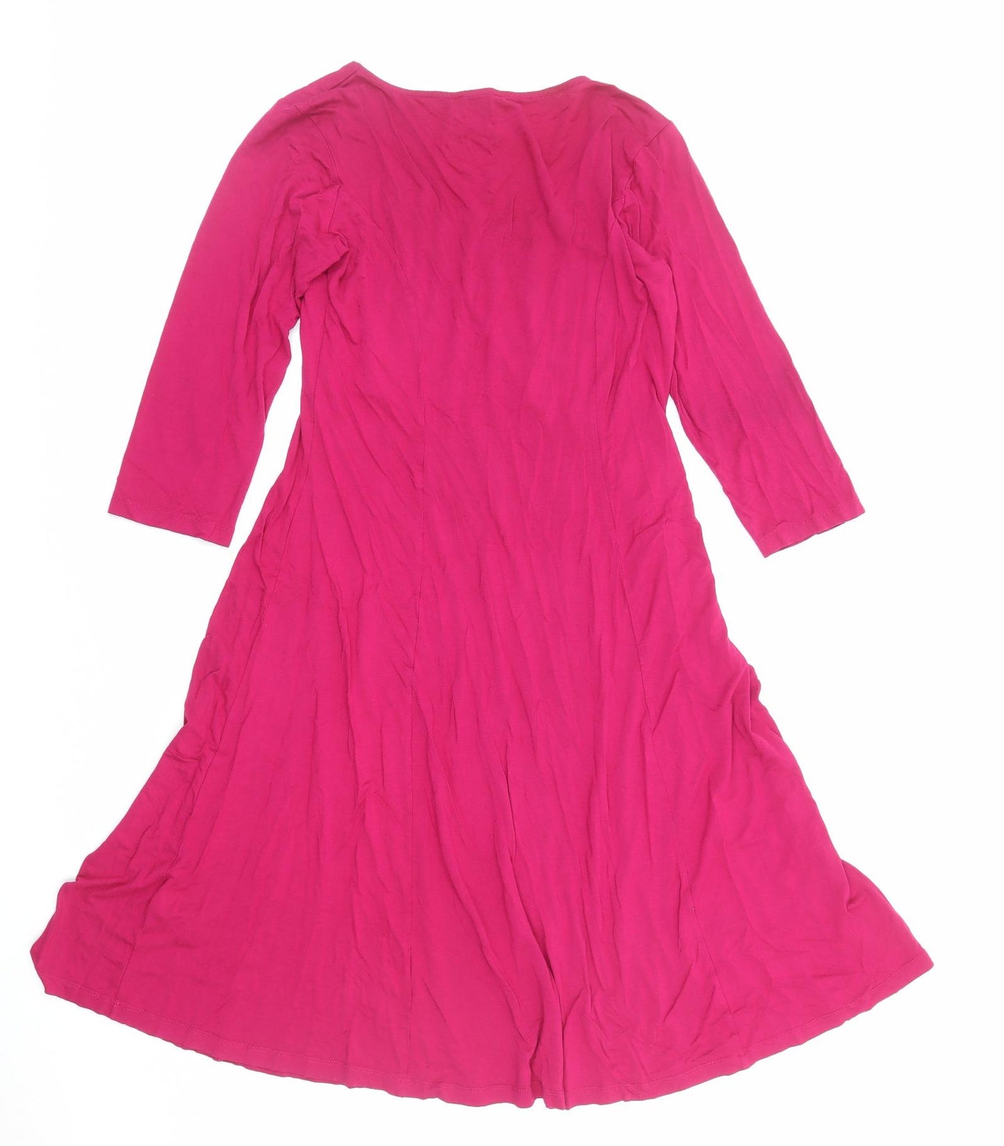 ASOS Womens Pink Viscose A-Line Size 18 Sweetheart Pullover