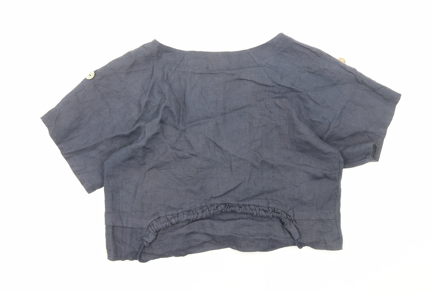 Made in Italy Womens Grey Jacket Size L Button