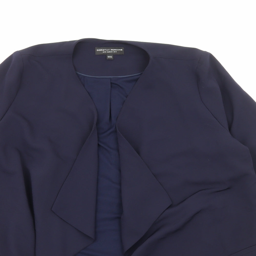 Dorothy Perkins Womens Blue Jacket Size 14 - Waterfall
