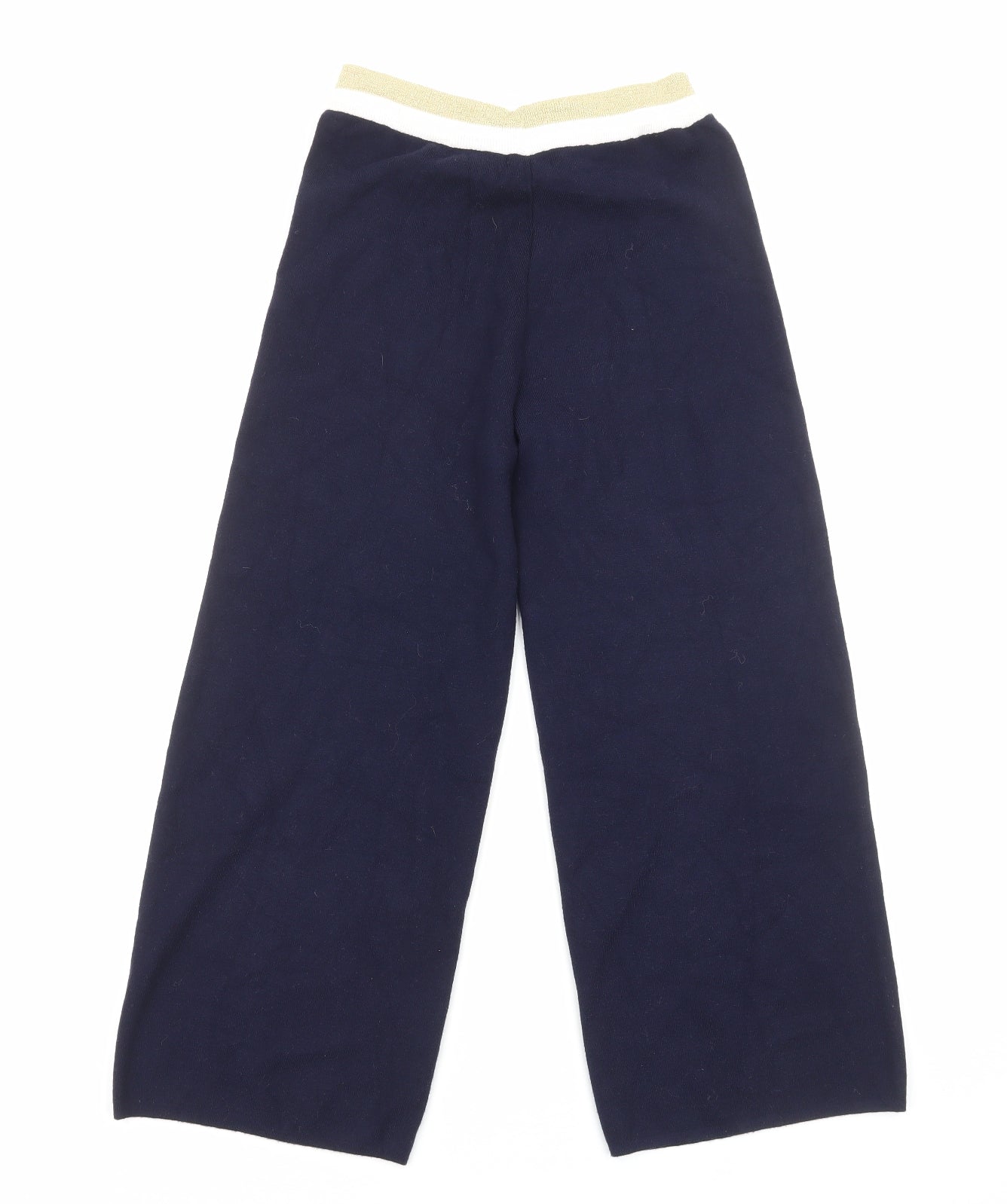 Laetitia Mem Womens Blue Viscose Trousers Size 10 Regular