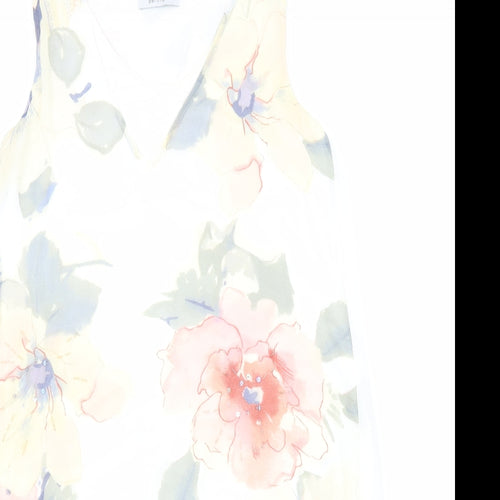 Per Una Womens Multicoloured Floral Polyester Tunic Tank Size 10 V-Neck
