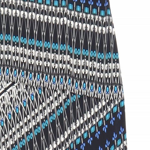 Max Studio Womens Multicoloured Geometric Polyester Tank Dress Size S Scoop Neck Pullover