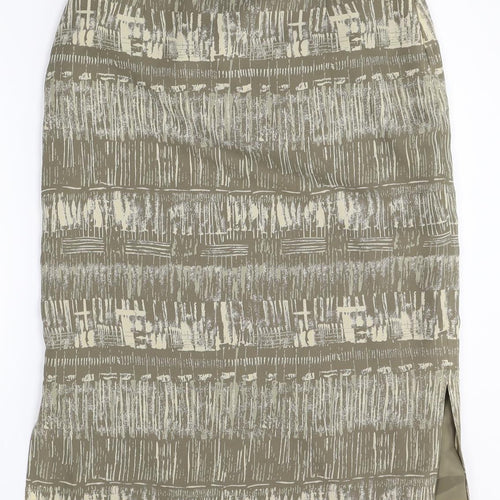 Atmosphere Womens Multicoloured Geometric Polyester Straight & Pencil Skirt Size 14 Zip