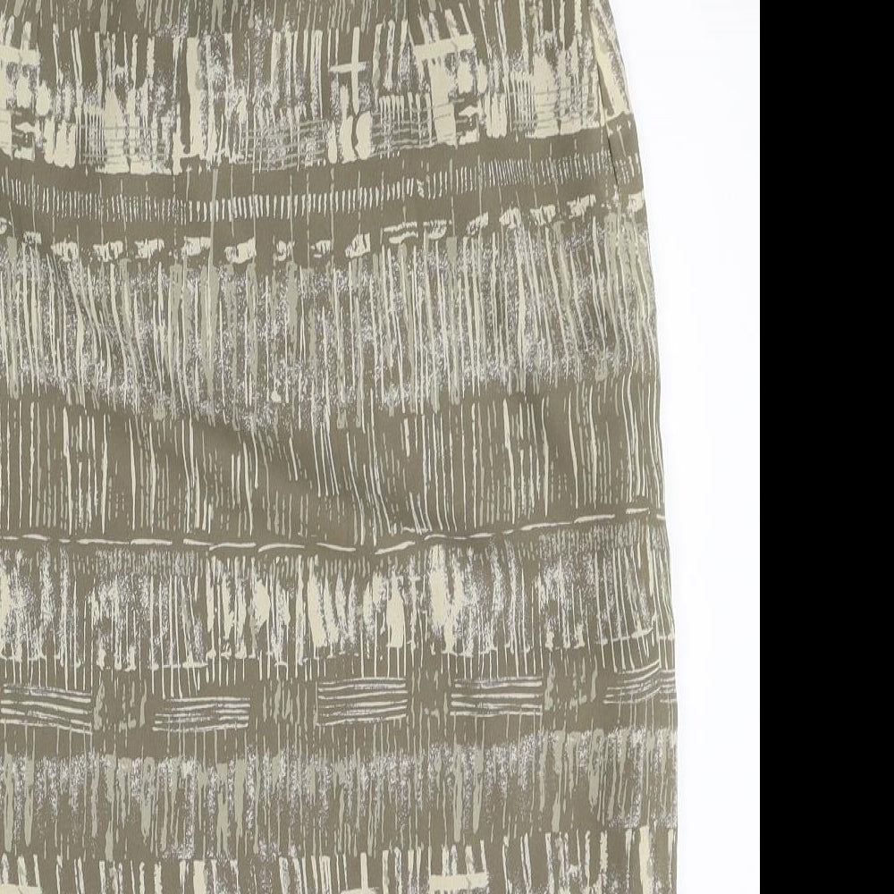 Atmosphere Womens Multicoloured Geometric Polyester Straight & Pencil Skirt Size 14 Zip