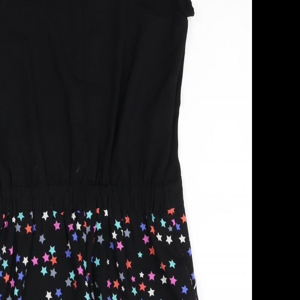 Marks and Spencer Girls Multicoloured Polyester Playsuit One-Piece Size 8-9 Years Zip - Stars