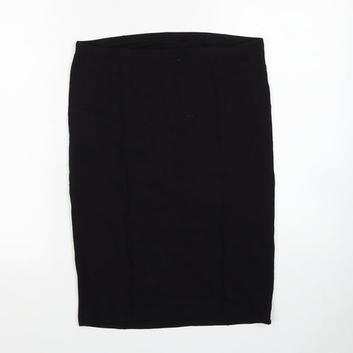 Mama-licious Womens Black Viscose Straight & Pencil Skirt Size M